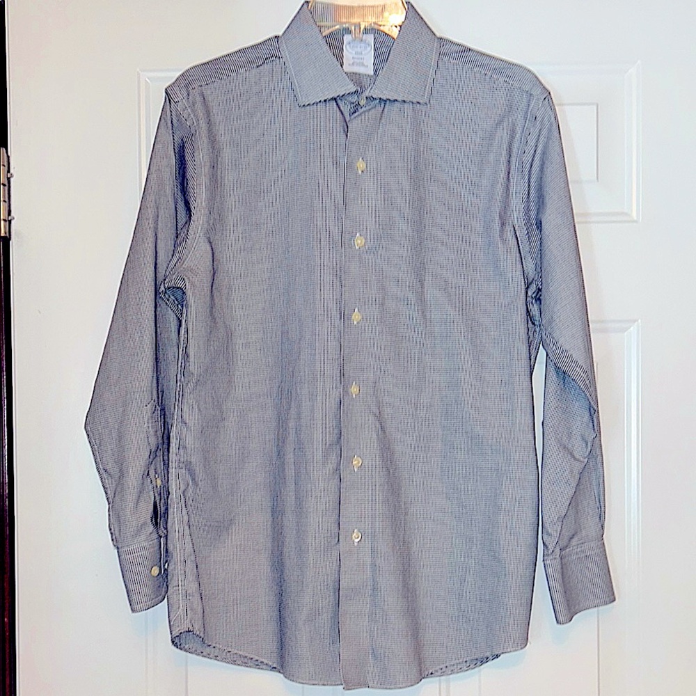 2 -Brooks Brothers (Set of 2) Men's Cotton Dress Shirts 15 1/2 Regent 1818 Caree